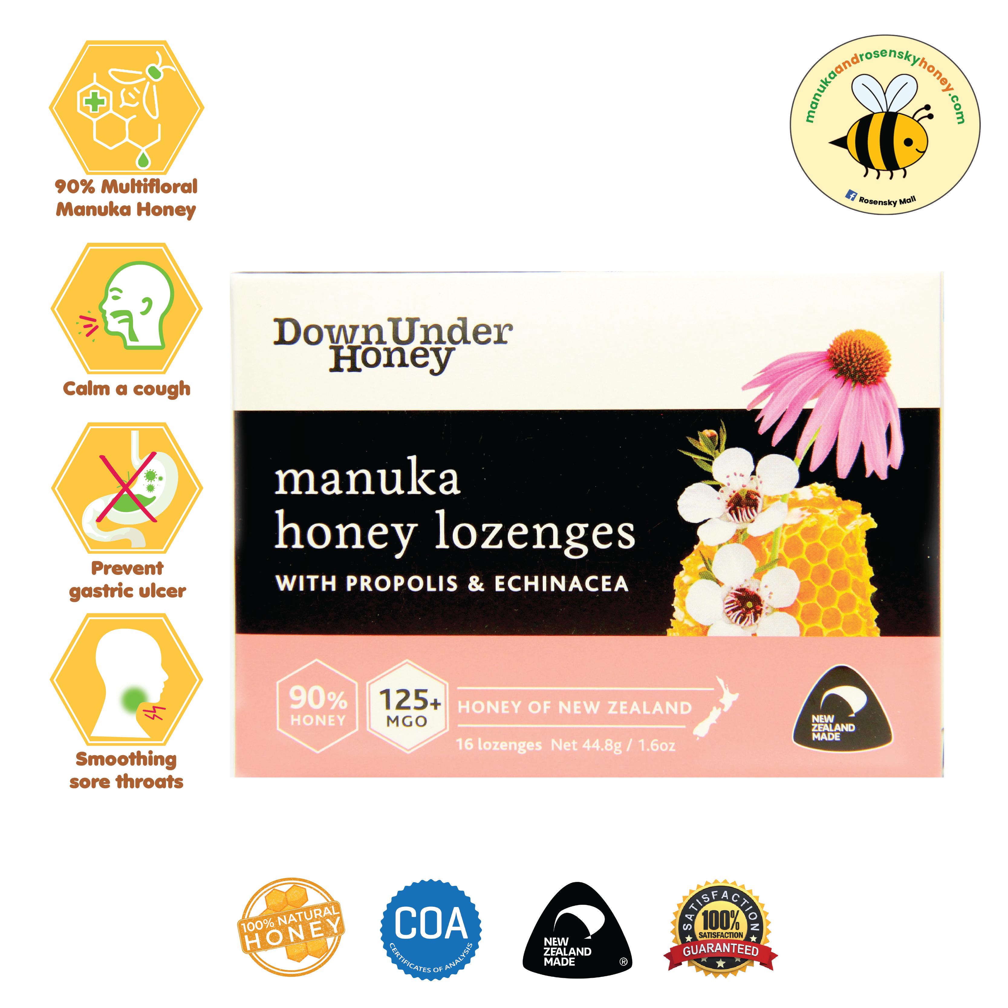 Lozenges – Manuka+Propolis+Echinacea