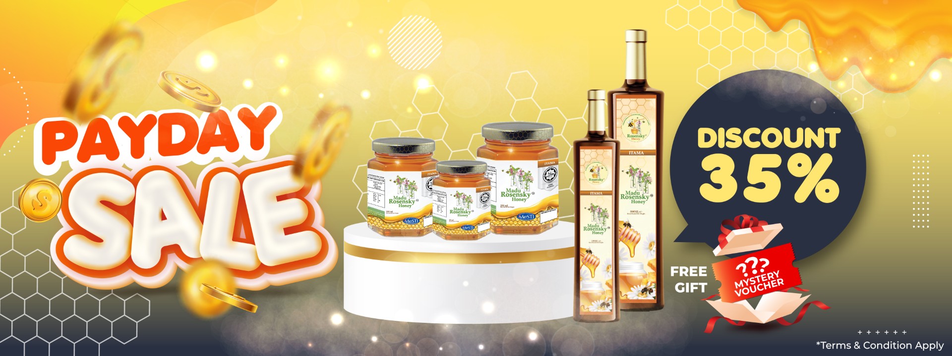 Promo Gaji Julai Rosensky Honey – Hadiah Percuma Dengan Pembelian