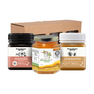 ROSENSKY Premium Trio Honey Gift Pack with Kelulut, Rewarewa and Manuka honey – luxury healthy gift set Malaysia
