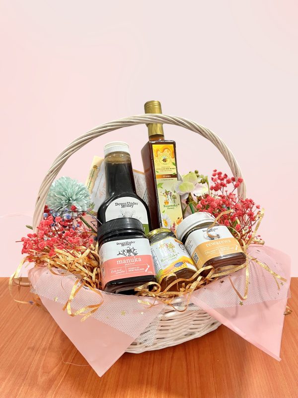 Forever Sweet Gift Set with Rosensky Stingless Bee Honey and DownUnder New Zealand Honey – premium wellness gift pack